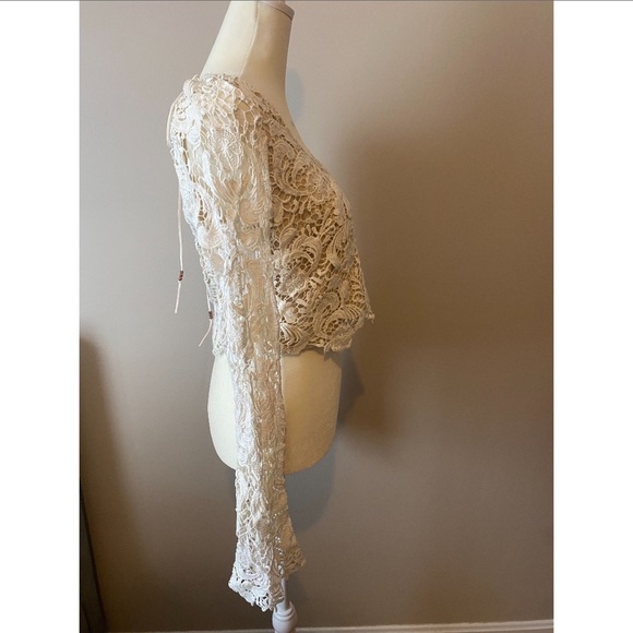 Winston white - white crochet crop top small - Picture 4 of 7